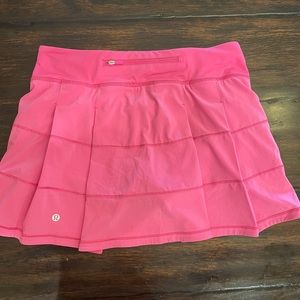 Lululemon Pace Rival skirt, size 6, pink
